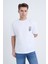 Erkek Oversize Baskılı T-Shirt Beyaz Campfire 2