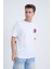 Erkek Oversize Baskılı T-Shirt Beyaz Football Helmet 3