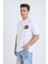 Erkek Oversize Baskılı T-Shirt Beyaz Football Helmet 4