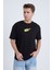 Erkek Oversize Baskılı T-Shirt Siyah Hot Tennis 1