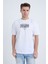 Erkek Oversize Baskılı T-Shirt Beyaz California 4