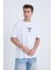Erkek Oversize Baskılı T-Shirt Beyaz Team 2