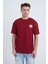 Erkek Oversize Baskılı T-Shirt Bordo Original Vintage 1