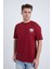 Erkek Oversize Baskılı T-Shirt Bordo Original Vintage 5