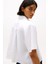 Kadın Th Relaxed Keten Gömlek - Beyaz 5
