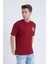 Erkek Oversize Baskılı T-Shirt Bordo Vintage 2021 4