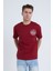 Erkek Oversize Baskılı T-Shirt Bordo Vintage 2021 5