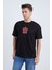 Erkek Oversize Baskılı T-Shirt Siyah We Must Sail 1