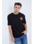Erkek Oversize Baskılı T-Shirt Siyah Kangaroo 1