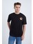 Erkek Oversize Baskılı T-Shirt Siyah Kangaroo 5