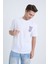 Erkek Oversize Baskılı T-Shirt Beyaz Refuse To Sink 1