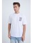 Erkek Oversize Baskılı T-Shirt Beyaz Refuse To Sink 3
