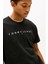 Erkek Tjm Logo Nakışlı T-Shirt - Siyah 4