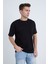 Erkek Oversize Basic T-Shirt Siyah 3