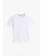 Erkek Tjm Logo Nakışlı T-Shirt - Beyaz 5