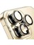 Iphone 14 Pro ve 14 Promax Birebir Uyumlu Kamera Lens Koruyucu Cam (Gold) 1