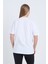Kadın Oversize Baskılı T-Shirt Beyaz Campfire 5