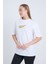 Kadın Oversize Baskılı T-Shirt Beyaz Hot Tennis 3