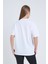Kadın Oversize Baskılı T-Shirt Beyaz Hot Tennis 5