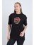 Kadın Oversize Baskılı T-Shirt Siyah Vintage 1950 3