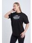Kadın Oversize Baskılı T-Shirt Siyah Garage 1967 3