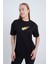 Kadın Oversize Baskılı T-Shirt Siyah Hot Tennis 4
