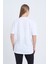 Kadın Oversize Baskılı T-Shirt Beyaz Refuse To Sink 5
