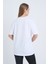 Kadın Oversize Baskılı T-Shirt Beyaz Football Helmet 4