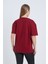 Kadın Oversize Baskılı T-Shirt Bordo California 5