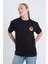 Kadın Oversize Baskılı T-Shirt Siyah Kangaroo 2