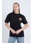 Kadın Oversize Baskılı T-Shirt Siyah Kangaroo 4