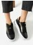 Flexicharm Kadin Hakiki Deri Bagcikli Siyah Rose Gold Sneaker 4