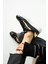 Flexicharm Kadin Hakiki Deri Bagcikli Siyah Rose Gold Sneaker 5