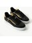 Flexicharm Kadin Hakiki Deri Bagcikli Siyah Rose Gold Sneaker 8