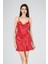 Aria's Closet Kısa Gecelik Degaje Kırmızı 7740 1