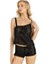Aria's Closet Siyah Saten Şort Takımı 9220 1