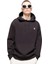 Woven Badge (Bb) Hoodie Siyah Erkek Sweatshirt 2