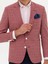 Erkek Bordo Slim Fit Keten Karışımlı Ceket 50264751-VR014 6