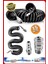 Havalı Yüksek Kalite Kompresör Spiral Hava Hortumu 8 mm 15 Metre Hava Jakı Kompresör Recor Paket 1