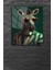 Haki Zebra Desenli, Modern Sanat 4 mm Temperli Kırılmaz Cam Tablo 1