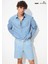 Dayton Casual Buz Mavi Jean Şort 0410093-86945 1