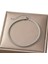 Çelik Bileklik Burgu Zincir Model 3 mm Kalınlık 18 cm Uzunluk 6 cm Ek Ayarlanabilir Gümüş (Silver) 4
