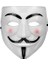 Beyaz Pembe Yanaklı V For Vendetta Maskesi 1