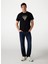 Bisiklet Yaka Desenli Siyah Erkek T-Shirt M5GI11K8FQ4JBLK Ss Cn Guess Trıang 1