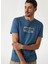 Bisiklet Yaka Desenli Mavi Erkek T-Shirt M5GI19J1314A73H Ss Cn Guess Box St 3