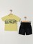 Bizio Erkek Bebek Şortlu Takım 9-24 Ay Sarı 1