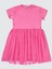 Kız Çocuk Elbise 6-9 Yaş Fuşya 1