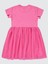Kız Çocuk Elbise 6-9 Yaş Fuşya 2