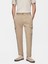 Erkek Gabardin Regular Kargo Bej Pantolon 4