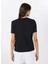 Bisiklet Yaka Düz Siyah Kadın T-Shirt LV047B864GUB1 5